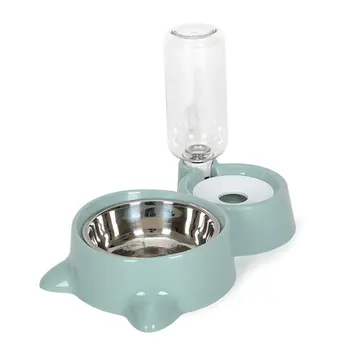 

Pet Double Bowl Automatic Water Storage Bowl Water Bowl Rice Bowl Cat Dog Bowl Pet Bowl Pet Supplies Suministros para mascotas