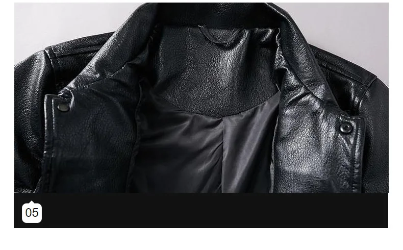 KIOVNO Men Skull Patter Leather Jackets Coats Letter Embroidery Faux Leather Jackets Outwear For Male Size M-3XL Black (13)