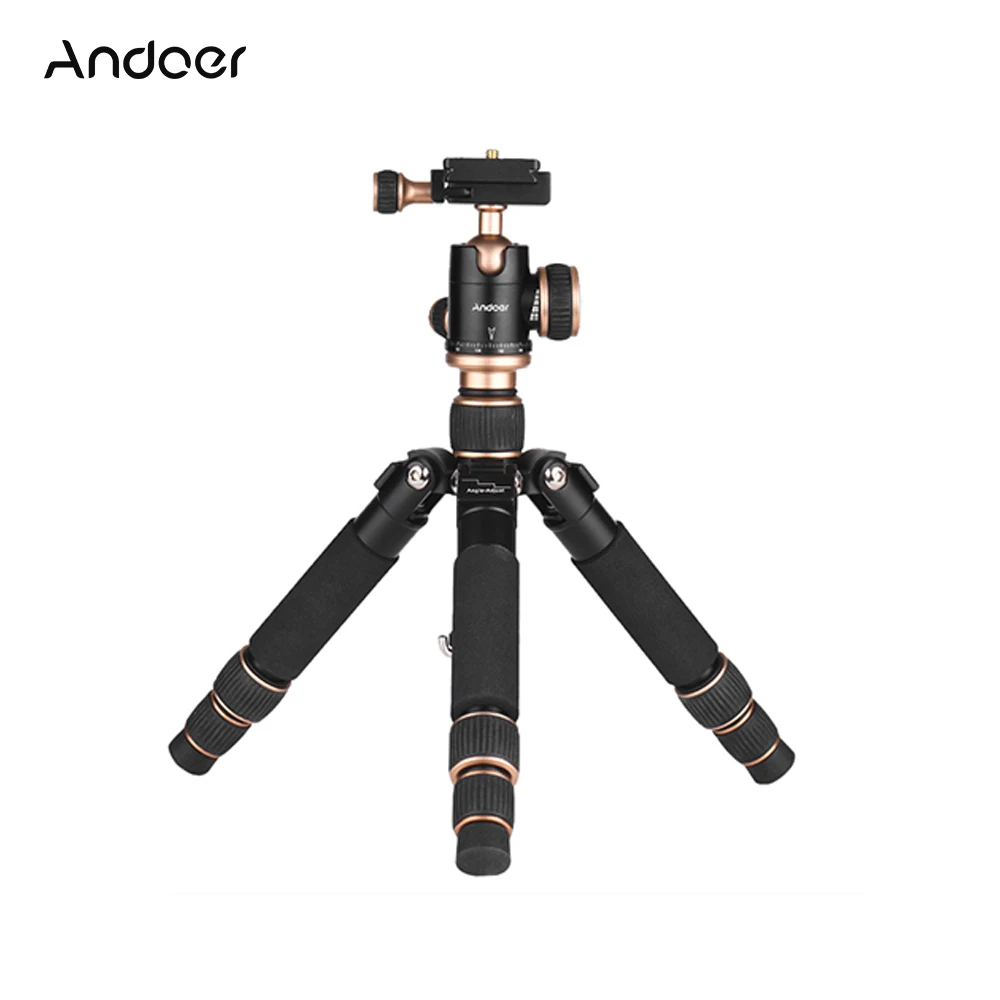Andoer 53 см/2" портативный мини настольный Алюминиевый сплав штатив для Canon Nikon sony A7 DSLR камеры смартфона DV