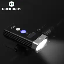 ROCKBROS Bike Front Light Cycling Waterproof Headlight USB Rechargeable Lamp Flashlight Separate Switch Far Near Light 1800Lm near far