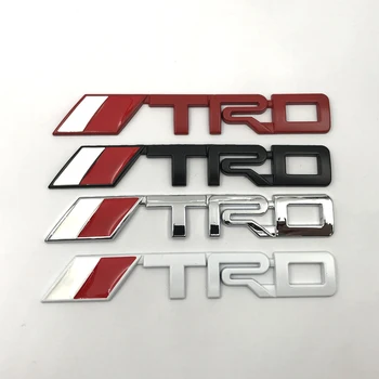 

14.2*2.2CM Car Labeling for Toyota Logo TRD Metal Modification Labeling Leaf Side Labeling Body Labeling Decoration Accessories