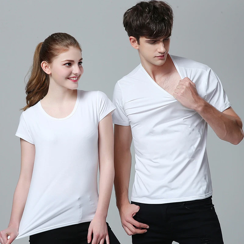 Wholesale Sublimation Blank T-shirt Clothes Heat Transfer Advertising  Fabric T-shirt Men Women's And Kid's Clothes Modal - Transfer Paper -  AliExpress