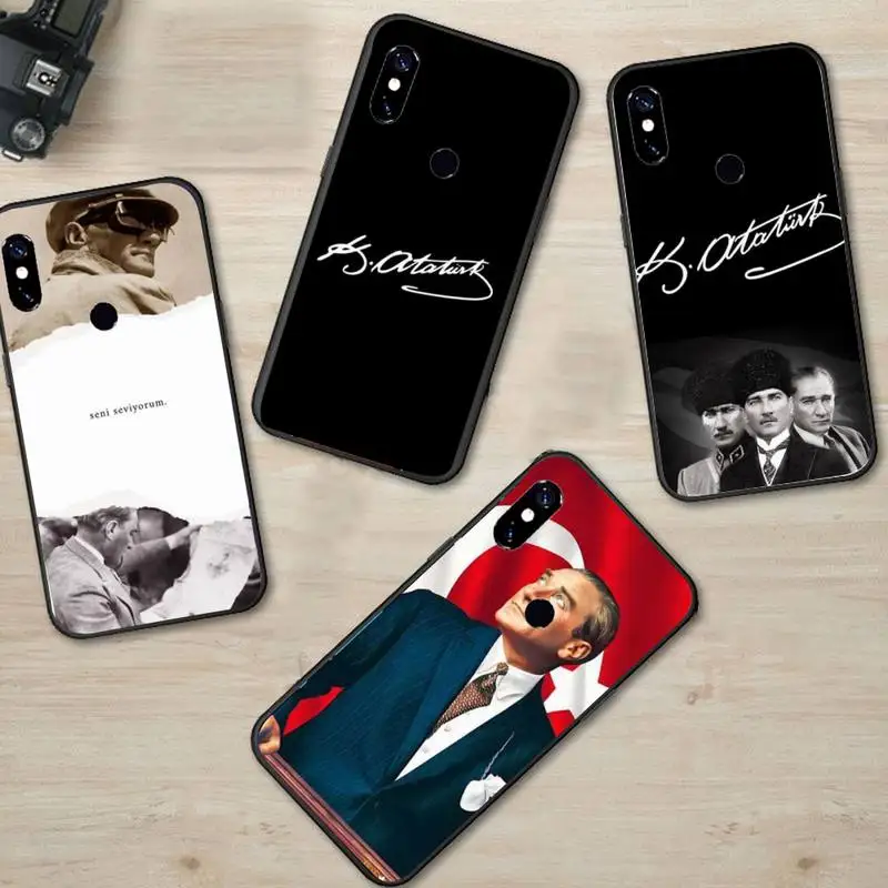 

Turkey Mustafa Kemal Ataturk Phone Case For Xiaomi Redmi Note 4 4x 5 6 7 8 pro S2 PLUS 6A PRO