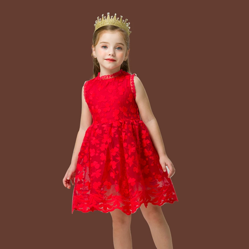 Vestido De Princesa Con Lazo Grande Niña,Vestidos De Fiesta De Lentejuelas Para Niña,Vestido Rojo Para Niña De Años Para Cumpleaños Buy Chica