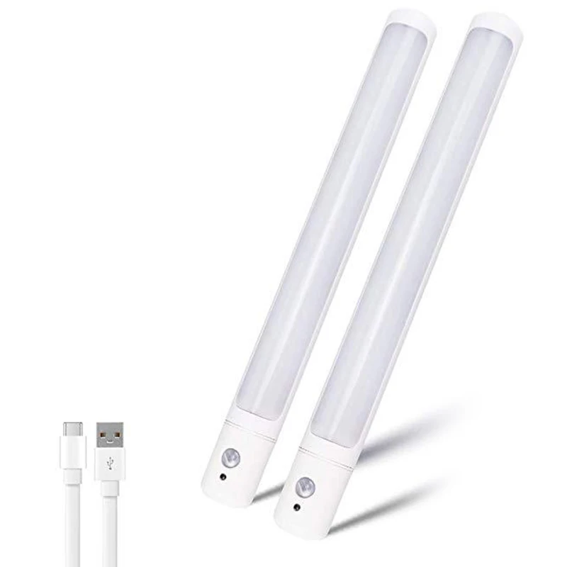 

Sensor Light Kitchen Under Cabinet Lighting Wireless Portable Stick-On 25 LED Bulbs Closet Light Magnetic Led Light Bar with Bat