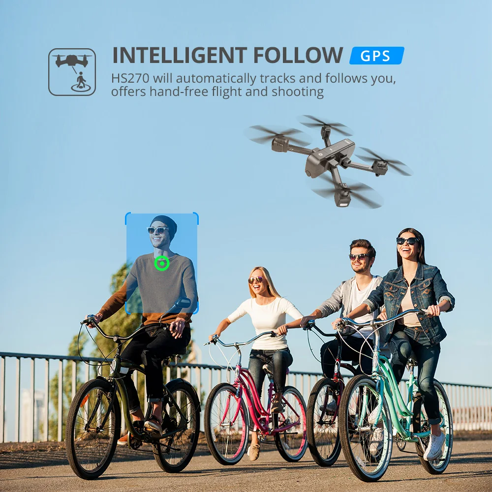 Радиоуправляемый квадрокоптер Holy Stone HS270 4K GPS камера 400 м Wi Fi FPV 120