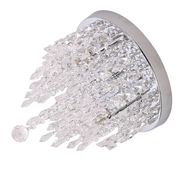 

1PC Modern Fashion Crystal Round LED Chandelier Hanging Lamp for Hall Living Room Corridor