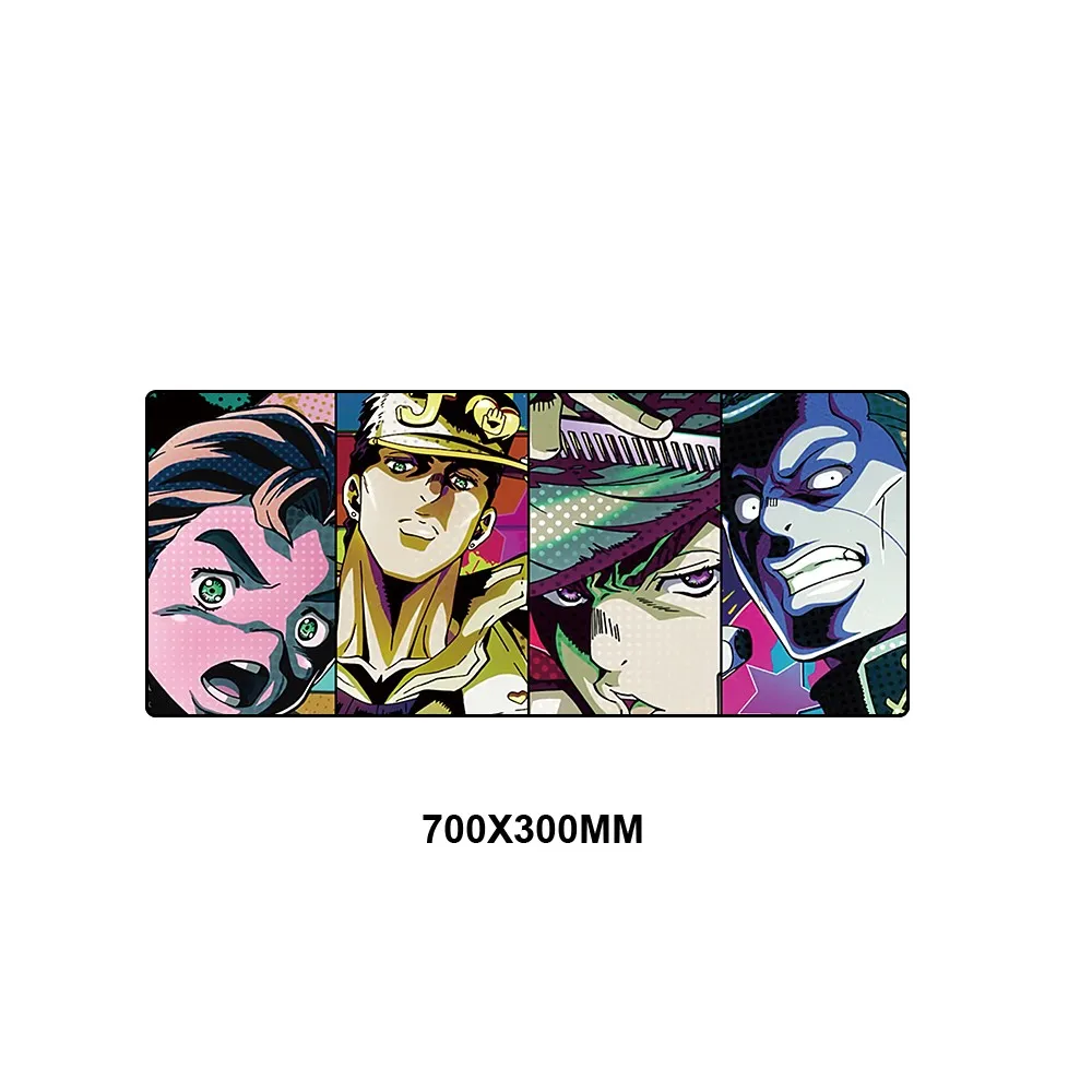 JOJO-001 Jojo причудливые Приключения большой игровой коврик для мышки с аниме игровой компьютерный коврик для мыши Противоскользящий натуральный каучук игровая клавиатура Коврик для мыши xl - Цвет: JOJO-001