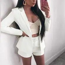 Женское элегантное пальто с длинным рукавом, Твердые кнопки, подходят офисные рабочие топы, бандажные Женские приталенные пальто, женский костюм