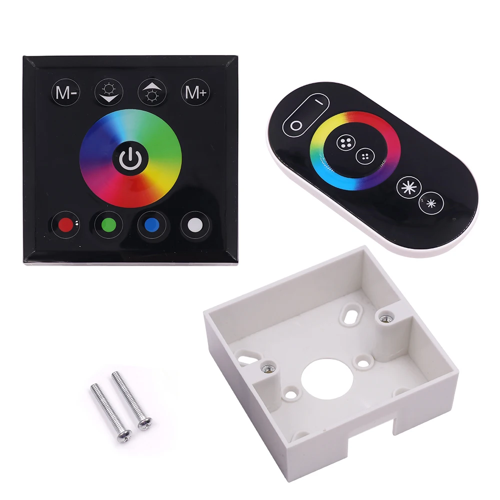 12V24VPowerSwitchControllerWallTouchRFRemoteControlRGBRGBW