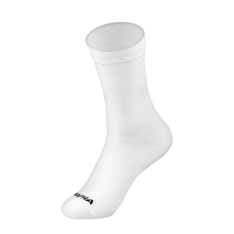 BIKEIN профессиональные дышащие спортивные носки для велоспорта, носки для шоссейного велосипеда, носки для спорта на открытом воздухе, носки для гоночного велосипеда, носки для чулок свободного размера - Цвет: Белый