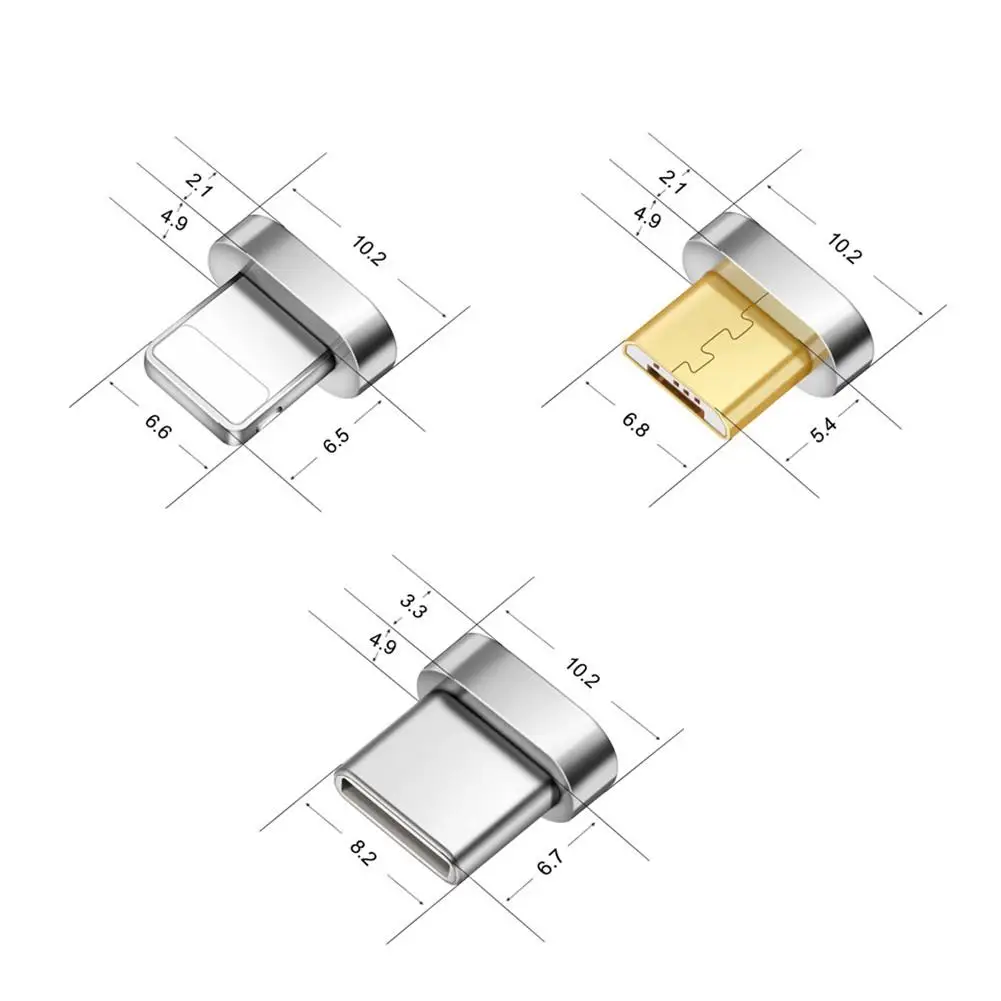 Магнитный разъем для передачи данных магнитный Micro USB адаптер смартфонов IOS iPhone
