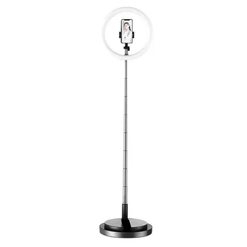 

Selfie Ring Light with Adjustable Fold Stand, 3 Modes 128 LED Ring Light with Phone Holder for Vlogs, Live Stream, Phone,YouTube
