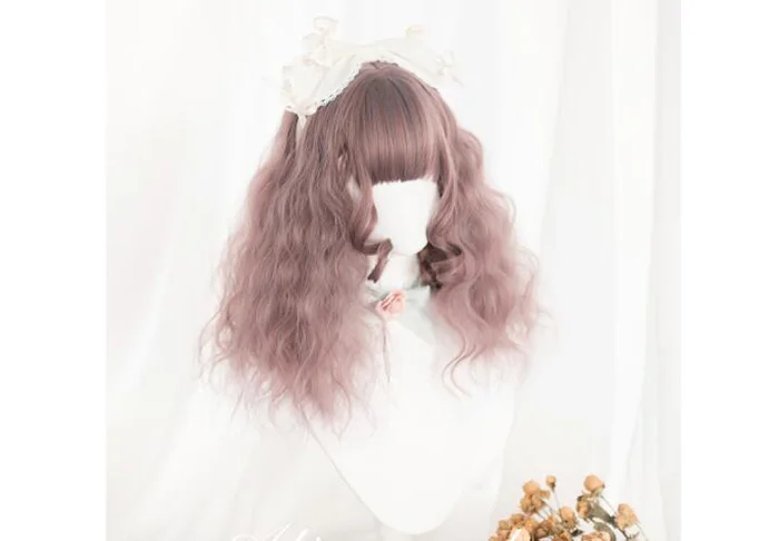 Принцесса Сладкая японская Лолита wigday Harajuku Лолита парик молочный чай baa шерсть рулон Лолита длинный локон парик
