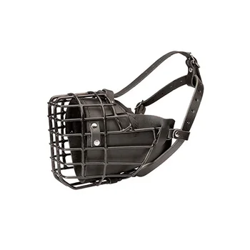 

FORDOGTRAINERS muzzle for working dogs rubberized leather insert M58 German Shepherd