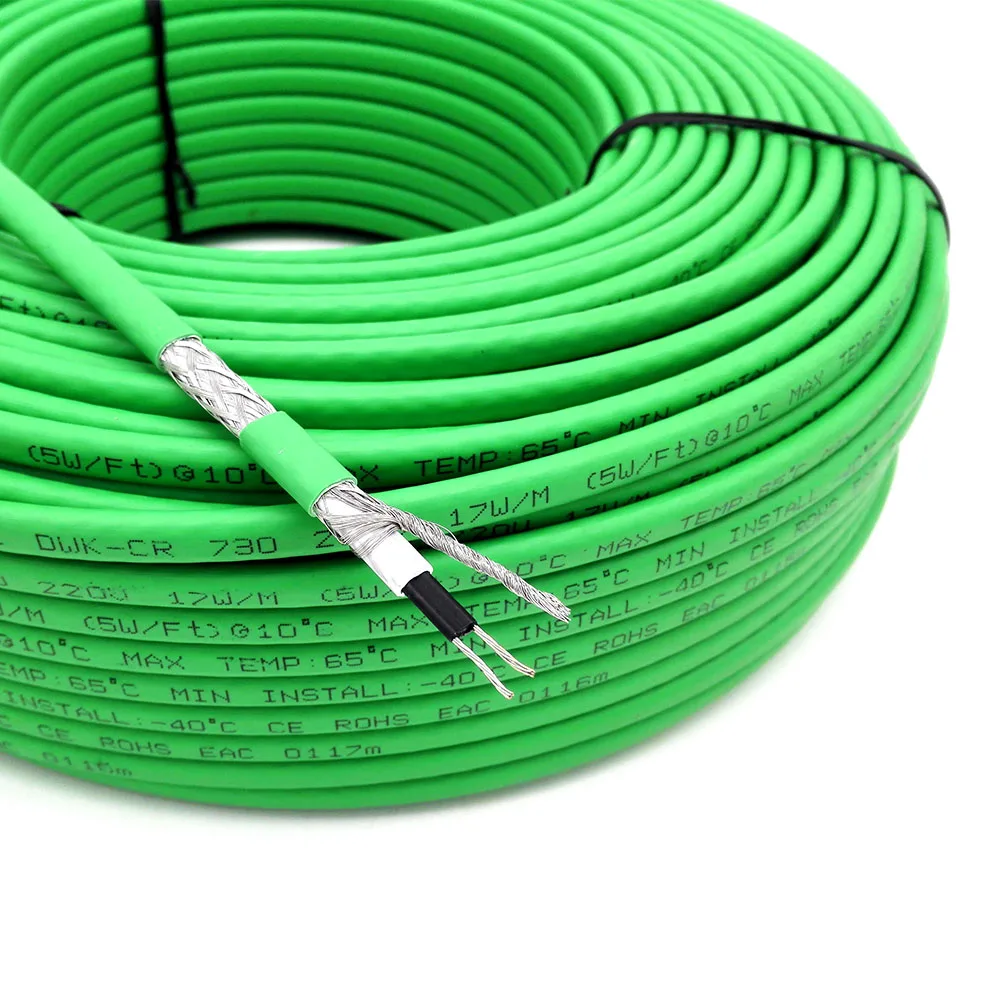 

(Customized) 70 meters 17W/m self regulating heating cable