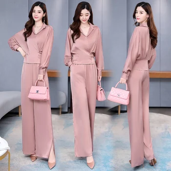 

Ol Stylish Women's Suit Two Piece Set Goddess Trendy Ensemble Femme Deux Pieces Clothes For Women Year-old Female Costume