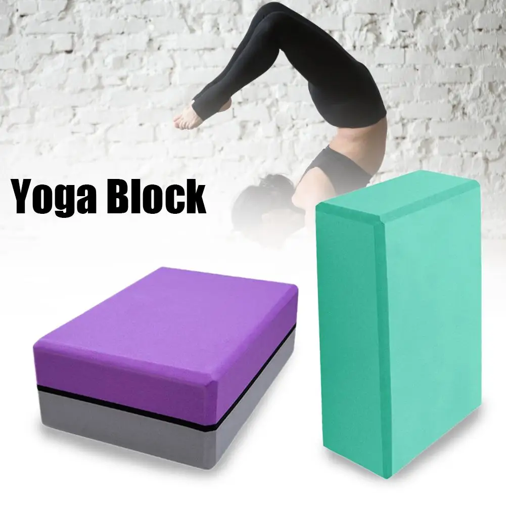 EVA Yoga Block Brick Exercise Fitness Tool Workout Stretching Aid Body Shaping Health Training Equipment Fast Shipping | Спорт и
