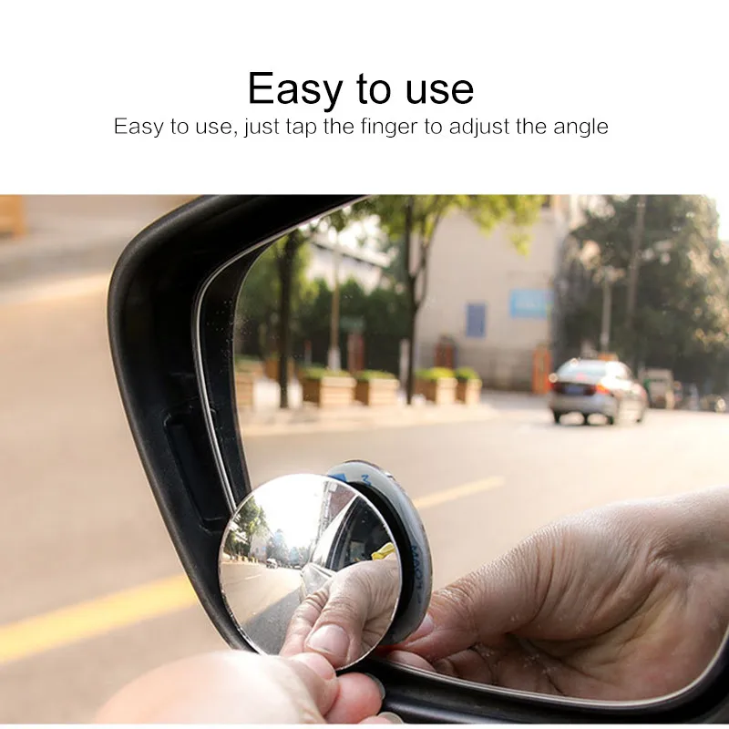 Auto Car Accessories 360 Degree HD Blind Spot Mirror RearView Car Vehicle Driver Wide Angle Round Convex Mirror Blind Spot