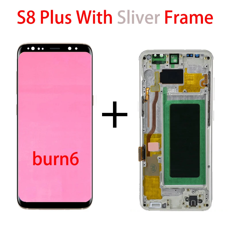 mobile phone lcd screens Original For Samsung Galaxy S8 plus G955 G955F g955u S8plus Lcd Display With Touch Screen Digitizer 6.2'' AMOLED burn shadow screen for lcd phone cell Phone LCDs