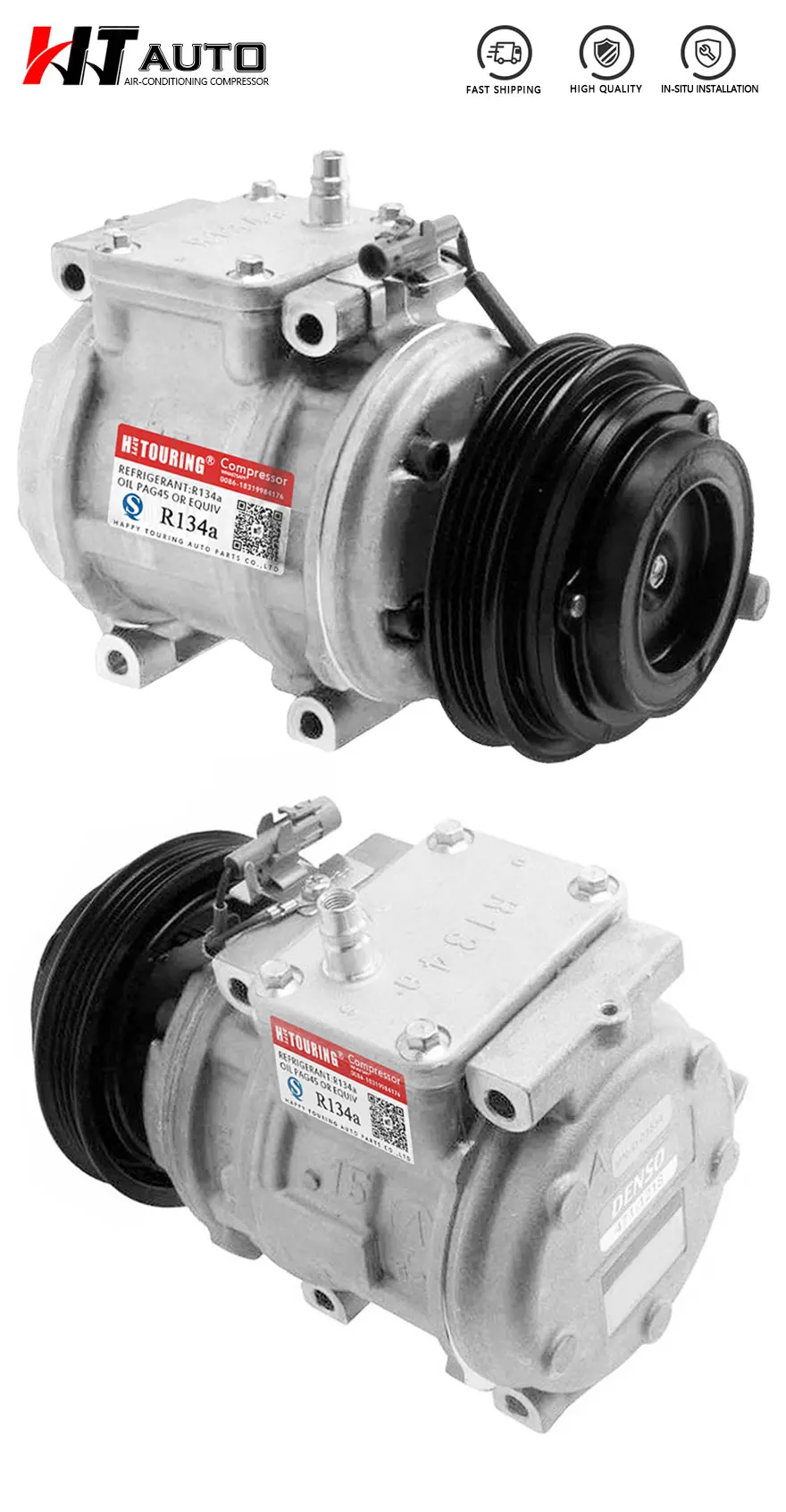 Для Toyota T100& Tundra w/3.4L двигатель переменного тока компрессор 10PA15L 88320-0C020 88320-26430 88320-26460 88320-26530 88320-26600 68391
