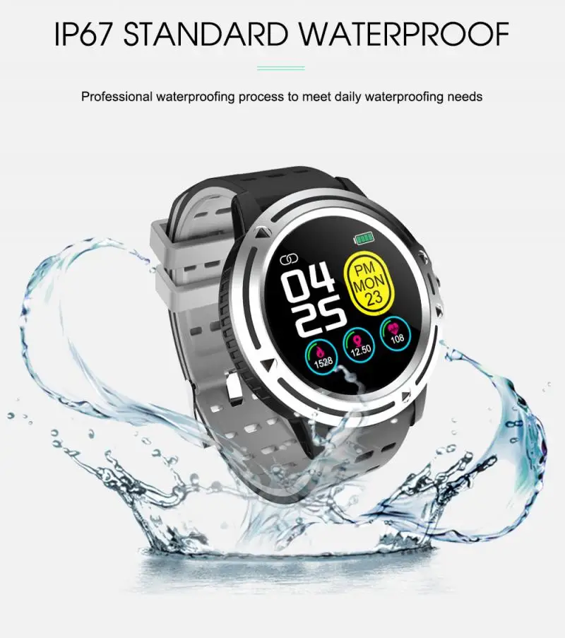 V5 Смарт-часы мужские водонепроницаемые пульсометр кровяное давление SmartWatch Спорт фитнес-трекер монитор сна шагомер браслет