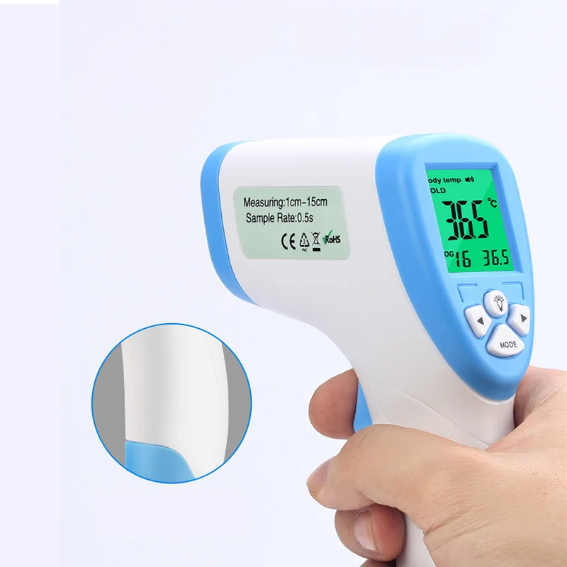 Детский инфракрасный термометр для тела, цифровой электронный термометр, многоцелевой бесконтактный термометр для измерения температуры лба