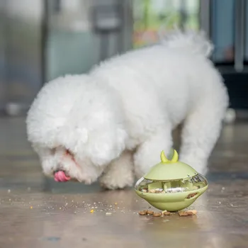 

Pet Cats And Dogs Bite Molars Puzzle Elliptical Food Tumbler Toy Interactive Tumbler Cat Toy Pet Shake Leakage Food Container