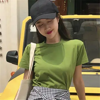 

2019 T Shirt Women Clothes Black Fashion Tee Top multi Fashion Cotton Ladies