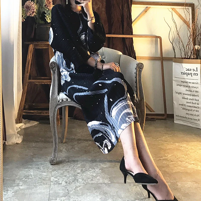 TWOTWINSTYLE Patchwork Denim Striped Sweater For