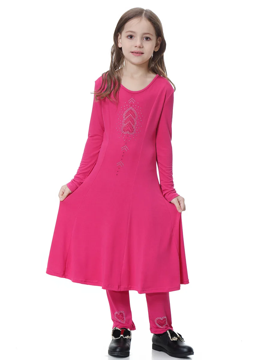 Below Knee Length Chiffon Georgette stone work girls dress with leggings at  Rs 490/piece in Bankra