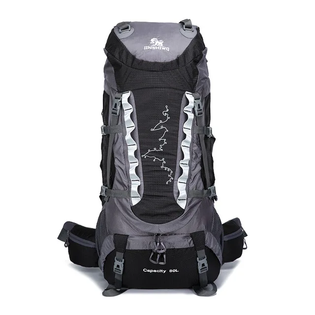 Black Color 80L сумка для альпинизма на открытом воздухе, водонепроницаемая сумка для путешествий, Большая вместительная сумка для кемпинга, альпинизма, мужская и женская сумка - Цвет: Black Color