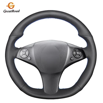 

Hand-stitched Black Genuine leather Car Steering Wheel Cover for Mercedes Benz SLR-Class 2009 SL-CLass AMG 63 65 2009-2012