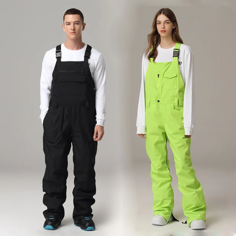 Men's Sports Wind Waterproof Ski Snow Pants Overalls Trousers Salopettes Outdoor 