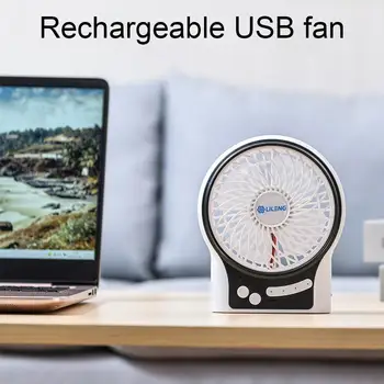 

Portable Mini USB Fan Hand Held Desk Air Cooler Silent Travel Fan Battery Cooler Light Humidification Fan LED 18650 Cooling J4L2