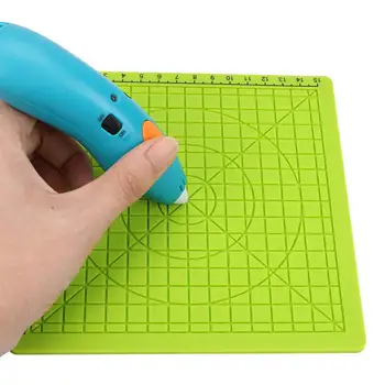 

Kuulee 17x17cm 3D Silicone Printing Mat With Basic Geometric Template Pen Drawing Tools Gift For Children