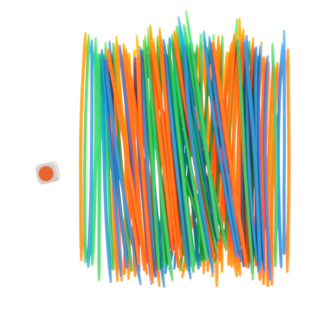 100 PCS Colorful Mikado Pickup Sticks Game Set Parentchild Interactive Toy