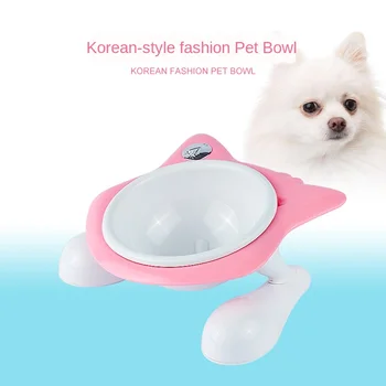 

Pet Neck Protecting Dog Bowl Heightening Tilt Bowl Suit Small Pet Drinking Bowl Big Foot Plate Bowl