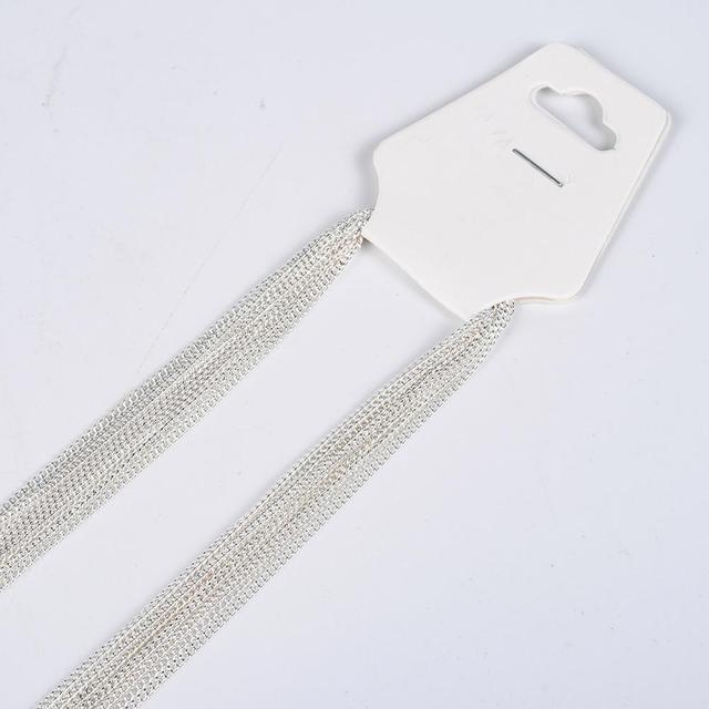 45cm 1.3mm Fine Curb Link Chains Necklace For Women Jewelry Making Chains Accessories