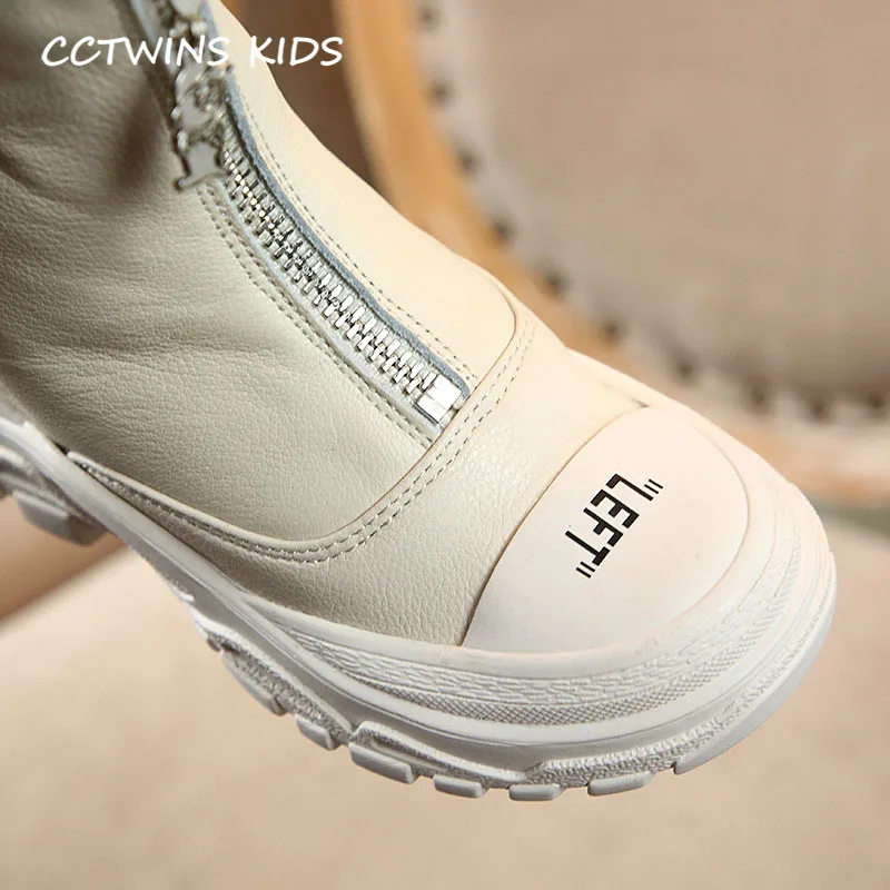 CCTWINS/детская обувь; коллекция года; сезон осень; модная детская обувь черного цвета; Брендовые ботильоны для маленьких мальчиков; ботинки из натуральной кожи для девочек; FB1665