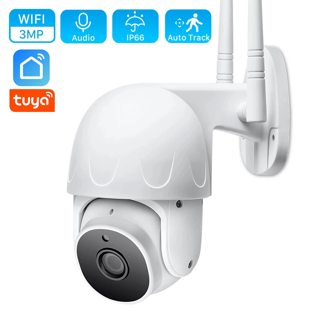 Kerui 1080p 3mp Tuya Smart Mini Wifi Ip Caméra Intérieure Sans Fil Sécurité  Maison Cctv Surveillance Caméra 2mp avec Suivi Auto