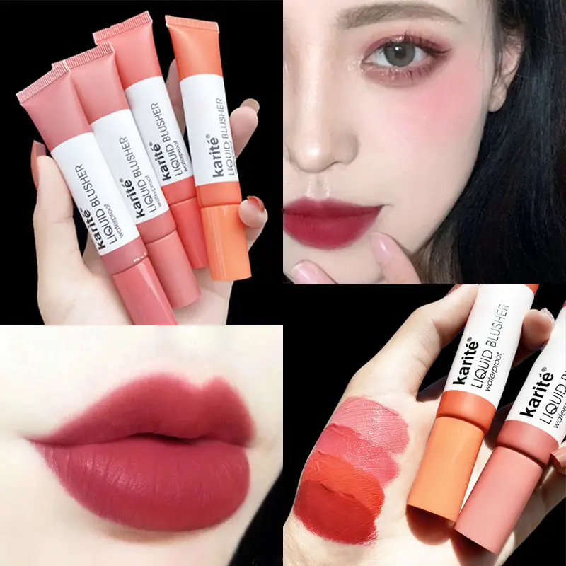 Blush lip and cheek dual-use liquid blush students’ natural nude makeup shows their complexion waterproof long-lasting li | Красота и