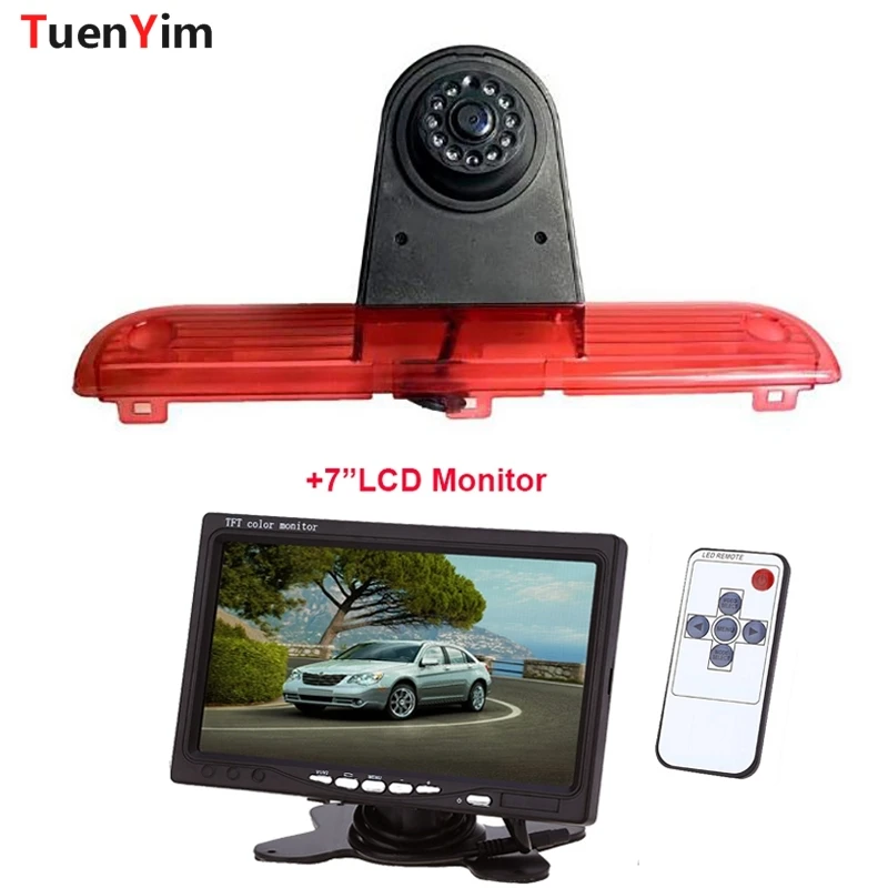 

Тормозной светильник заднего вида Камера для Fiat Peugeot боксер 2006-2017 с 7 дюймов ЖК-дисплей монитор 2In1 набор для парковки