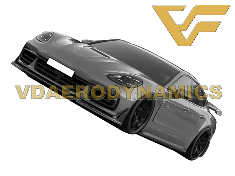 Подходит для 17-19 Porsche 971 Panamera VAD-T комплект из углеродного волокна(передняя губа задняя губа диффузор боковые юбки)-2 на выбор