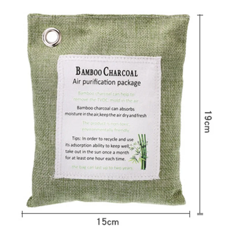 Freshener Charcoal Bag Cleaner Bamboo Purifier Cleaning Green Bathrooms Refrigerators Automobiles | Дом и сад