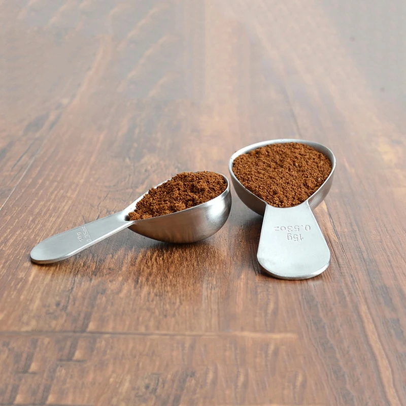 New Stainless Steel Coffee Scoop Measuring Spoons Cooking Tools Coffee Bean Powder Measuring Spoons For Coffee,Tea,And More For