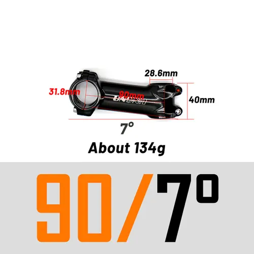 UNO Black Stem Bike Ultralight 7 17 35 Degree MTB Road Stem Fork 28.6 31.8mm 60/70/80/90/100/110/120/130mm Bicycle King Kalloy - Image 14