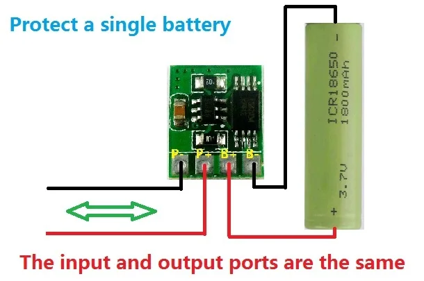 TZT 3,7 в 4,2 в 3 А литий-ионный аккумулятор зарядное устройство от перезарядки разрядка перегрузки по току Модуль защиты DD04CPMA