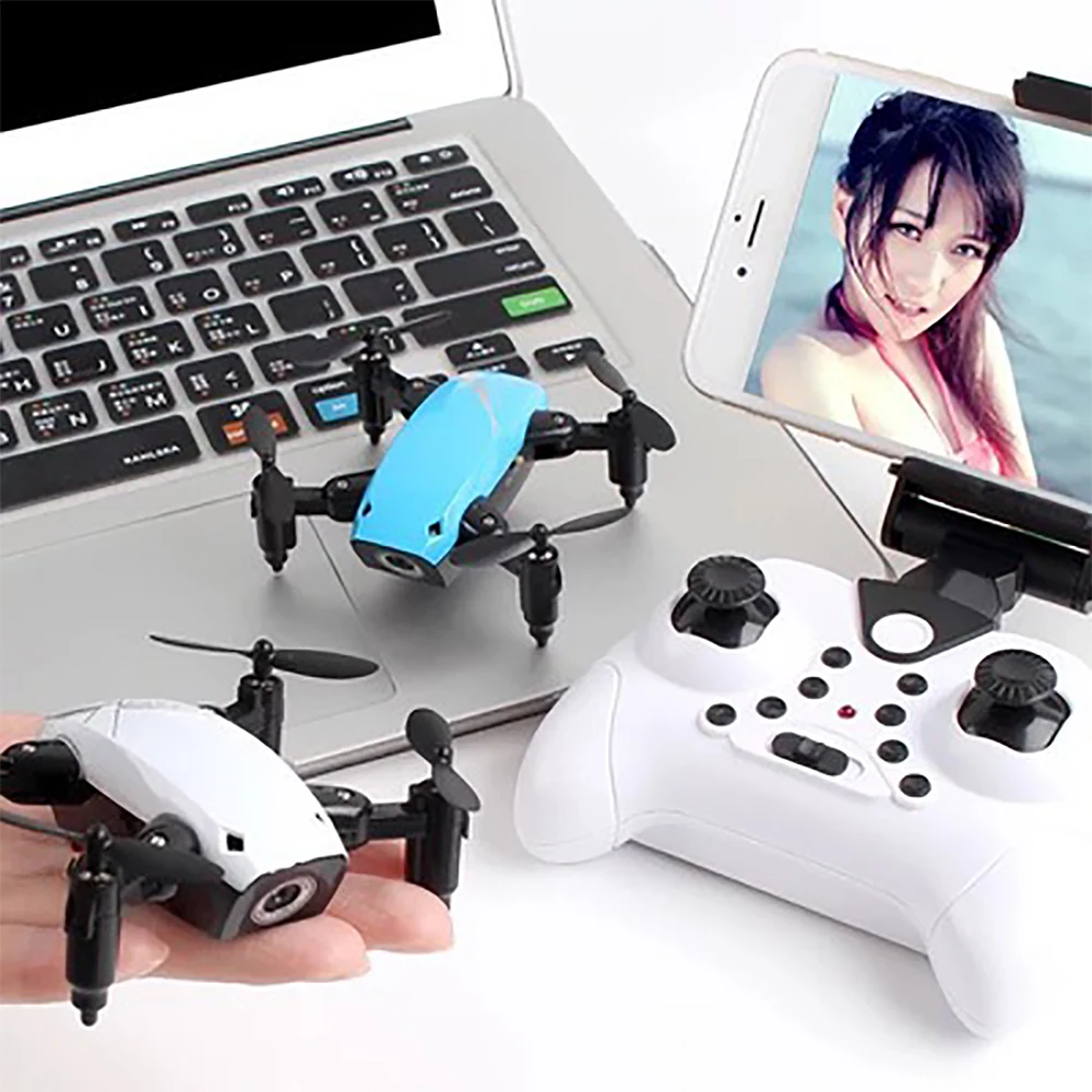 

S9HW Mini Drone With Camera HD Foldable four-axis RC Quadcopter Altitude Hold Helicopter WiFi FPV hover one key return no head