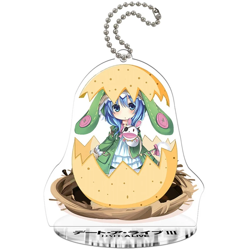Anime Key Chain Date A Live Yoshino Cosplay Acrylic Keychain Yatogami Tohka Tokisaki Kurumi Pendant Chaveiros Llaveros | Украшения и